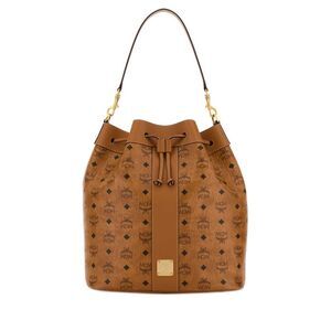 Mcm Women Printed Canvas Large Dessau Bucket Bag